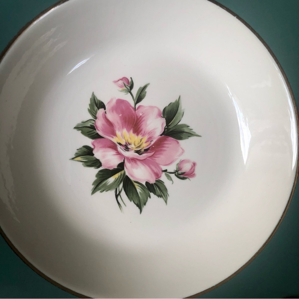 Set of Two Homer Laughlin Cavalier Eggshell 1950s Vintage Soup Bowls/Salad Bowls - Picture 8 of 8